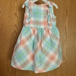 Carter’s Plaid Pastel Kids Dress